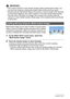 Page 6262Using BEST SHOT
IMPORTANT!
• If the camera remains in Auto Shutter standby without releasing the shutter, you 
can record an image by pressing the shutter button all the way down again.
• Shooting with the self-portrait feature may produce a blurred image when shooting 
in areas where lighting is dim, which results in a very slow shutter speed setting.
• The Auto Power Off (page 141) trigger time is fixed at five minutes while the 
camera is in Auto Shutter standby. Sleep (page 140) is disabled while...