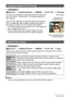 Page 122122Other Playback Functions (PLAY)
Procedure
[p] (PLAY) * Snapshot Screen * [MENU] * PLAY Tab * Trimming
You can crop a snapshot to trim parts you do not need, and 
save the result in a separate file. The original snapshot is 
also retained.
Use the zoom controller to zoom the image to the size you 
want, use [8], [2], [4], and [6] to display the portion of 
the image you want to cut out, and then press [SET].
• The image produced by cropping a 3:2 or 16:9 image will 
have an aspect ratio of 4:3.
• The...