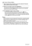 Page 6767Recording Movies
.To shoot a Prerecord Movie
1.After using the above procedure to set up the camera for Prerecord 
Movie, point the camera at the subject.
2.When you are ready to record, press [0] (Movie).
This will save the approximately five seconds of action that was prerecorded in 
the buffer before you pressed [0] (Movie) (two seconds if you are using high 
speed movie) and start real-time recording.
3.Press [0] (Movie) again to stop recording.
• To turn off Prerecord Movie recording, set the mode...