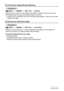 Page 9494Advanced Settings
Procedure
[r] (REC) * [MENU] * REC Tab * Review
While Review is turned on, the camera will display a image for about one second 
immediately after you press the shutter button to record it.
• Image review is available only when shooting single images. It does not work with 
continuous shutter.
Procedure
[r] (REC) * [MENU] * REC Tab * Icon Help
While Icon Help is turned on, a textual description will appear on the display for 
certain icons when you switch between REC functions....