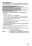 Page 140140Appendix
Approximate Battery Life
All of the values provided below represent the approximate amount of time under 
normal temperature (23°C (73°F)) before the camera turns off. These values are not 
guaranteed. Low temperatures shorten battery life.
• Battery: NP-120 (Rated Capacity: 600 mAh)
• Recording Medium: 1GB SD memory card (PRO HIGH SPEED (Panasonic 
Corporation))
• Measurement Conditions
*1Approximate number of shots (CIPA) (Operating Time)
In accordance with CIPA (Camera and Imaging Products...