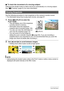 Page 3030Quick Start Basics
.To track the movement of a moving subject
Half-press the shutter button to follow and focus automatically on a moving subject. 
See “Ë Tracking” (page 61) for more information.
Use the following procedure to view snapshots on the camera’s monitor screen.
• For information about how to play back movies, see page 67.
1.Press [p] (PLAY) to enter the 
PLAY mode.
• This will display one of the snapshots 
currently stored in memory.
• Information about the displayed 
snapshot also is...