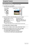 Page 3434Snapshot Tutorial
Snapshot Tutorial
The Control Panel can be used to configure camera settings.
1.In the REC mode, press [SET].
This will select one of the Control Panel icons and display its settings.
2.Use [8] and [2] to select the setting you want to change.
*Snapshot image quality cannot be changed using the Control Panel.
3.Use [4] and [6] to change the setting.
4.If you want to configure another setting, repeat steps 2 and 3.
5.After all of the settings are the way you want, press [SET].
This...