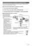 Page 8080Printing
You can connect the camera directly to a printer that supports PictBridge and print 
images without going through a computer.
.To set up the camera before connecting to a printer
1.Turn on the camera and press [MENU].
2.On the “Set Up” tab, select “USB” and then press [6].
3.Use [8] and [2] to select “PTP (PictBridge)”, and then press [SET].
.Connecting the Camera to a Printer
Use the USB cable that 
comes bundled with the 
camera to connect the 
camera to your printer’s USB 
port.
• The...