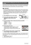 Page 1717Quick Start Basics
The first time you load a battery into the camera, a screen appears for configuring the 
display language, date, and time settings. Failure to set the date and time correctly 
will cause the wrong date and time data to be recorded with images.
IMPORTANT!
• A screen for language selection will not appear in step 2 of the procedure below if 
you purchased a camera intended for the Japanese market. To change the display 
language from Japanese in this case, use the procedure under...