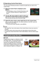 Page 2929Snapshot Tutorial
You can use the following procedure to specify the eight items you want on the 
Control Panel.
1.While the Control Panel is displayed, press 
[MENU].
• This will display a menu of Control Panel items, with 
the items currently selected for display shown in 
green.
2.Use [8], [2], [4], and [6] to select an item you 
want on the Control Panel and then press [SET].
This will cause the lamp next to the item to light.
3.Repeat the above step to select eight items for the Control Panel....