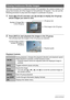 Page 8484Viewing Snapshots and Movies
Each time you perform a continuous shutter (CS) operation, the camera creates a CS 
group that includes all of the images for that particular CS session. You can use the 
following procedure to play back the images in a particular CS group.
1.Press [p] (PLAY) and then use [4] and [6] to display the CS group 
whose images you want to view.
2.Press [SET] to start playback the images in the CS group.
This will play back the images in the CS group you selected.
Playback...