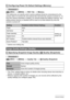 Page 101
101Advanced Settings
Procedure
[r ] (REC)  * [MENU]  * REC Tab  * Memory
This setting lets you specify which came ra settings should be remembered by the 
camera when it is turned off, and restored the next time the camera is turned on. To 
have the camera remember a setting, y ou should enable the setting’s memory. Any 
setting whose memory is disabled will be re set to its initial default any time the 
camera is turned off.
*Optical zoom setting only
Procedure
[ r ] (REC)  * [MENU]  * Quality Tab  * T...