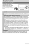 Page 33
33Snapshot Tutorial
Snapshot Tutorial
Selecting a Recording Mode
Your camera has a variety of 
different recording modes. Before 
shooting, use the mode dial to 
select the recording mode that suits 
the type of subject you are trying to 
record.
 Flash CS
This mode will record consecutive images while firing the flash. See page 56 for 
details.
 Normal Speed CS/High Speed CS (Prerecord CS)
With Normal Speed CS, the number of  consecutive images you can shoot is 
theoretically unlimited, as long as...