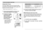 Page 6767
OTHER RECORDING FUNCTIONS
When you see this:
Green focus frame
Green operation lamp
Red focus frame
Flashing green operation lamp
It means this:
The image is focused.
The image is not in
focus.
3.Press the shutter release button the rest of
the way to record the image.
Specifying the Auto Focus Area
You can use the following procedure to change the Auto
Focus area used in the Auto Focus Mode and the Macro
Mode. Note that the configuration of the focus frame
changes in accordance with the Auto Focus...