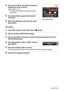 Page 55
55Snapshot Tutorial
4.Use [8] and [ 2] to specify the number of 
images you want to record.
Select either 3 or 5.
• You also can change this setting using the 
control dial.
5.Use [ 4] and [ 6] to specify the bracket 
increment.
6.When the settings are the way you want, 
press [SET].
Recording
1.In the REC mode, set the mode dial to  t (Auto).
2.Set the CS dial to  [BKT] (Bracketing).
3.Use [8] and [ 2] to select the second cont rol panel option from the 
bottom (Bracketing).
4.Use [ 4] and [ 6] to...