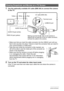 Page 109109Viewing Snapshots and Movies
1.Use the optionally available AV cable (EMC-8A) to connect the camera 
to the TV.
• Make sure that you insert the cable connector into the USB/AV port until you 
feel it click securely into place. Failure to insert the connector fully can result in 
poor communication or malfunction.
• Note that even while the connector is fully inserted, you 
still will be able to see the metal part of the connector as 
shown in the illustration.
• Make sure that the camera is turned off...