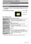 Page 108108Viewing Snapshots and Movies
Viewing Snapshots and Movies
See page 28 for the procedure for viewing snapshots.
1.Press [p] (PLAY) and then use [4] and [6] to display the movie you 
want to view.
2.Press [SET] to start playback.
Movie Playback Controls
• Playback may not be possible for movies not recorded with this camera.
Viewing Snapshots
Viewing a Movie
Fast forward/fast 
reverse[4] [6] (Playback in progress.)
• Each press of either button increases the speed of the 
fast forward or fast reverse...