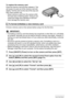 Page 2121Quick Start Basics
To replace the memory card
Press the memory card and then release it. This 
will cause it to pop out of the memory card slot 
slightly. Pull the card out the rest of the way and 
then insert another one.
• Never remove a card from the camera while 
the back lamp is flashing green. Doing so can 
cause the image save operation to fail and 
even damage the memory card.
Format a memory card on the camera before using it for the first time.
IMPORTANT!
• Formatting a memory card that...