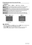 Page 5555Advanced Settings
Procedure
[r] (REC) * [SET] * MENU * “REC” Tab * AF Area
IMPORTANT!
• Auto Focus is disabled when W (Manual Focus) or ) (Infinity) is selected for the 
focus mode (page 52), even if you select an AF area.
• Selecting “O Tracking” can cause vibration and noise to occur due to lens 
operation while tracking a subject. This does not indicate malfunction.
Specifying the Auto Focus Area (AF Area)
 SpotThis mode takes readings of a small area in the center of the 
image. This setting works...