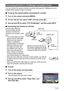 Page 9393Printing
You can connect the camera directly to a printer that supports PictBridge and print 
images without going through a computer.
.To set up the camera before connecting to a printer
1.Turn on the camera and press [MENU].
2.On the “Set Up” tab, select “USB” and then press [6].
3.Use [8] and [2] to select “PTP (PictBridge)”, and then press [SET].
.Connecting the Camera to a Printer
Use the USB cable that 
comes bundled with the 
camera to connect the 
camera to your printer’s USB 
port.
• The...