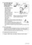 Page 126126Using the Camera with a Computer
4.Turn off the camera and 
then use the USB cable 
that comes with the 
camera to connect it to 
your Macintosh.
• The camera does not 
draw power over the USB 
cable. Make sure the 
camera’s battery is 
sufficiently charged 
before connecting.
• Make sure that you insert 
the cable connector into 
the USB/AV port until you 
feel it click securely into 
place. Failure to insert 
the connector fully can 
result in poor 
communication or 
malfunction.
• Note that even...