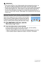 Page 6262Using BEST SHOT
IMPORTANT!
• If the camera remains in Auto Shutter standby without releasing the shutter, you 
can record an image by pressing the shutter button all the way down again.
• Shooting with the self-portrait feature may produce a blurred image when shooting 
in areas where lighting is dim, which results in a very slow shutter speed setting.
• The Auto Power Off (page 141) trigger time is fixed at five minutes while the 
camera is in Auto Shutter standby. Sleep (page 140) is disabled while...