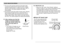 Page 54BASIC IMAGE RECORDING
54
*1 The size of the opening (aperture) that allows light
passing through the lens to reach the CCD. A larger
aperture value indicates a smaller opening for light to
pass through. The camera adjusts this setting
automatically.
*2 The amount of time the shutter remains open, allowing
light passing through the lens to reach the CCD. A
larger shutter speed value indicates that the shutter
remains open longer, which means more light reaches
the CCD. The camera adjusts this setting...