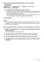 Page 137137Printing
.Configuring the Same DPOF Settings for All the Images
Procedure
[p] (PLAY) * Snapshot Screen * [MENU] * PLAY Tab * 
DPOF Printing * All images
1.Use [8] and [2] to specify the number of copies.
You can specify a value up to 99. Specify 00 if you do not want to print the image.
• Note that the specified number of copies will be printed for all of the images in 
any CS group included with the images.
• If you want to date stamp the image, slide the zoom controller. This will cause 
“On” to be...