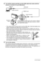 Page 153153Using the Camera with a Computer
4.Turn off the camera and then use the USB cable that comes with the 
camera to connect it to your Macintosh.
• The camera does not draw power over the USB cable. Check the battery level 
before connecting and make sure it is not too low.
• Make sure that you insert the cable connector into the USB/AV port until you 
feel it click securely into place. Failure to insert the connector fully can result in 
poor communication or malfunction.
• Note that even while the...