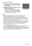 Page 9292Advanced Settings
To focus with manual focus
1.On the monitor screen, compose the image so 
the subject you want to focus on is within the 
yellow boundary.
2.Watching the image on the monitor screen use 
[4] and [6] to adjust focus.
• At this time the image that is within the boundary 
will enlarge and fill the monitor screen, which aids 
in focusing. If you do not perform any operation for 
two seconds while the enlarged image is displayed, 
the screen in step 1 will re-appear.
NOTE
• An Auto Macro...