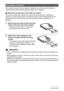 Page 2323Quick Start Basics
The camera comes with two protectors. Attaching one of the protectors helps to 
protect the side of the camera against damage if it is dropped.
.About the screws that come with the camera
The camera comes with a total of six screws: four long screws for attaching a 
protector, and two short screws. The short screws are extra replacements for the 
screws that are in the holes in the side of the camera when a protector is not 
attached.
1.Remove the two short screws from the 
holes on...