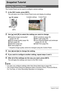 Page 3535Snapshot Tutorial
Snapshot Tutorial
The Control Panel can be used to configure camera settings.
1.In the REC mode, press [SET].
This will select one of the Control Panel icons and display its settings.
2.Use [8] and [2] to select the setting you want to change.
*Snapshot image quality cannot be changed using the Control Panel.
3.Use [4] and [6] to change the setting.
4.If you want to configure another setting, repeat steps 2 and 3.
5.After all of the settings are the way you want, press [SET].
This...