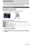 Page 6565Advanced Settings
Advanced Settings
The following are menu operations you can use to configure various camera settings.
• You also can use the Control Panel (page 35) to configure some of the settings that 
appear on the menu screen. Refer to the page references provided in this section 
for information about configuring settings using the Control Panel.
.Example Menu Screen Operation
Press [MENU] to display the menu screen.
• Menu contents are different in the REC mode and PLAY mode.
Menu Screen...