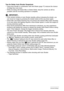 Page 7676Advanced Settings
Tips for Better Auto Shutter Snapshots
• Using Auto Shutter in combination with Anti Shake (page 77) reduces the chance 
of image blur even more.
• While recording with Detect Blur or Detect Smile, keep the camera as still as 
possible until the recording operation is complete.
IMPORTANT!
• If the camera remains in Auto Shutter standby without releasing the shutter, you 
can record an image by pressing the shutter button all the way down again.
• Detect Blur and Detect Panning may not...