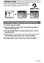 Page 101101Dynamic Photo
Dynamic Photo
You can use the procedures in this section to crop either a 
moving subject or a still subject out of a snapshot and then 
insert it into another snapshot or movie.
1.In the REC mode, press [SET].
2.Use [8] and [2] to select the bottom Control Panel option (BS) and 
then press [SET] (page 33).
3.Use [8], [2], [4], and [6] to select the “Dynamic Photo” scene and 
then press [SET].
4.Press [SET], use [8] and [2] to select the third Control Panel option 
from the bottom...