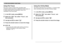 Page 7676
OTHER RECORDING FUNCTIONS
Using Pan Focus
Pan Focus comes in handy when recording under
conditions where Auto Focus is difficult for some reason, or
in cases where Auto Focus operation noise is too
noticeable in the movie audio.
1.In the REC mode, press [MENU].
2.Select the “REC” tab, select “Focus”, and
then press [].
3.Use [] and [] to select “”.
4.Press the shutter button to record the image.
 NOTE 
•If you press the shutter button half way, the focus
distance will appear on the monitor screen....