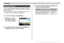 Page 9696
PLAYBACK
Resizing an Image
You can use the following procedure to change a snapshot
image to either SXGA size (1280 x 960 pixels) or VGA size
(640 x 480 pixels).
• VGA is the optimum image size for attachment to e-mail
messages or incorporation into Web pages.
1.In the PLAY mode, press [MENU].
2.Select the “PLAY”
tab, select “Resize”,
and then press [].
3.Use [] and [] to scroll through images and
display the one you want to resize.
4.Use [] and [] to select the setting you
want, and then press...