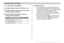 Page 106106
OTHER RECORDING FUNCTIONS
1.In a REC mode, press [MENU].
2.Use [] and [] to select the “Memory” tab.
3.Use [] and [] to select the item you want to
change, and then press [].
4.Use [] and [] to select the setting you
want, and then press [SET].
To do this:
Turn on mode memory so settings
are restored at power on
Turn off mode memory so settings
are initialized at power on
Select this setting:
On
Off
 IMPORTANT! 
•Note that BESTSHOT mode settings take priority
over mode memory settings. If you...