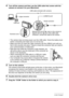 Page 149149Using the Camera with a Computer
4.Turn off the camera and then use the USB cable that comes with the 
camera to connect it to your Macintosh.
• The camera does not draw power over the USB cable. Check the battery level 
before connecting and make sure it is not too low.
• Make sure that you insert the cable connector into the USB/AV port until you 
feel it click securely into place. Failure to insert the connector fully can result in 
poor communication or malfunction.
• Note that even while the...