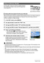 Page 5050Snapshot Tutorial
Pressing Ç (Continuous Shutter) toggles between 
the Continuous Shutter mode and the Single Shot 
mode (page 26).
With normal-speed continuous shutter (Normal Speed CS) you can shoot a series of 
images at a speed of approximately one image per second as long as there is 
memory available for image storage.
1.In the REC mode, press [MENU].
2.Use [4] and [6] to select the “REC” tab.
3.Use [8] and [2] to select “CS” and then press [6].
4.Use [8] and [2] to select “Normal Speed CS”, and...