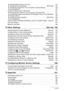 Page 77Contents
❚Uploading Movie Files to YouTube . . . . . . . . . . . . . . . . . . . . . . . . . . . . . . . . . .  137❚Viewing User Documentation . . . . . . . . . . . . . . . . . . . . . . . . . .   (PDF Files) . .  138❚Transferring Images from Your Computer to Camera Memory . . . . . . . . . . . . .  139❚User Registration  . . . . . . . . . . . . . . . . . . . . . . . . . . . . . . . . . . . . . . . . . . . . . . .  140Using the Camera with a Macintosh  . . . . . . . . . . . . . . . . . . . . . . . . . ....