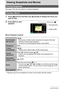 Page 6161Viewing Snapshots and Movies
Viewing Snapshots and Movies
See page 19 for the procedure for viewing snapshots.
1.Press [p] (PLAY) and then use [4] and [6] to display the movie you 
want to view.
2.Press [SET] to start 
playback.
Movie Playback Controls
• Playback may not be possible for movies not recorded with this camera.
Viewing Snapshots
Viewing a Movie
Fast forward/
fast reverse[4] [6]
• Each press of either button increases the speed of the fast 
forward or fast reverse operation.
• To return to...