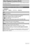 Page 9191Other Playback Functions (PLAY)
Other Playback Functions (PLAY)
This section explains menu items that you can use to configure settings and perform 
other playback operations.
Procedure
[p] (PLAY) * [MENU] * PLAY Tab * Slideshow
For information about menu operations, see page 61.
Playing a Slideshow on the Camera (Slideshow)
Start
Starts the slideshow
Images
Specifies the type of images to be included in the slideshow
All images: Snapshots, movies, and audio recordings
T Only: Snapshots and audio...