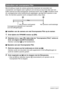 Page 5050Opnemen van filmbeelden en geluid
Met dit attribuut maakt de camera gedurende maximaal vier seconden een 
vooropname van hetgene wat er gebeurt voor de lens en stuurt die data naar een 
buffer waarvan de data doorlopende vernieuwd wordt. Door op [0] te drukken wordt 
de vooropgenomen actie (bufferinhoud) opgeslagen, gevolgd door opname in real-
time. De real-time opname wordt voortgezet totdat u deze stopt.
.Instellen van de camera om met Vooropname Film op te nemen
1.Druk tijdens de OPNAME modus op...