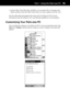 Page 23Part 1 Using the Palm-size PC15
¥ In Note Taker, Voice Recorder, and Inbox, you can place files or messages into
folders and then select the folder whose files you want to appear in the list view.
See the online help and manuals that come with your Palm-size PC for more
information about the different views and filtering capabilities of each program.
Customizing Your Palm-size PC
You can tailor the settings of your Palm-size PC to suit your particular needs. Tap
Start and  Settings, and then tap the...