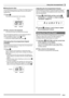 Page 43English
Using Auto Accompaniment
E-41
■Using Synchro Start
Use the following procedure to configure the Digital Keyboard 
to start Auto Accompaniment play as soon as you press a 
keyboard key.
1.Press 9.
This enters accompaniment start standby.
2.Play a chord on the keyboard.
This will start full part accompaniment (normal).
Any of the following operations can be performed while in 
synchro standby to start a non-normal pattern.
 To start with intro pattern, press 
6.
 To start with variation pattern...