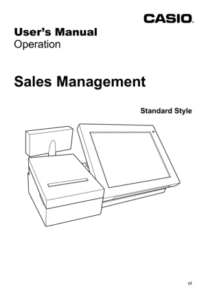 Page 1717
User’s Manual
Operation
Sales Management
Standard Style 