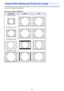 Page 5050
The following shows how images are projected in accordance with the type of the input signal and the 
aspect ratio setting of the projector.
Input source: RGB or HDMI (PC)
Aspect Ratio Setting and Projection Image
Input SignalNormalFull
SVGA (800 × 600)
XGA (1024 × 768)
WXGA (1280 × 800)
SXGA (1280 × 1024)
  