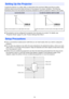 Page 1010
Locate the projector on a desk, table, or stand that is firm and level. Make sure that you allow 
sufficient space around the sides and back of the projector for proper ventilation. The following 
illustrations show how the projector should be oriented for optimum projection relative to the screen.
zThe projector can be configured for projection from the back of a screen. For details, see 
“Projection Mode” (page 37) under “Screen Settings Main Menu”.
zUse a conveniently located power outlet that you...