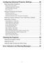 Page 44
Configuring Advanced Projector Settings .................. 20
Basic Setup Menu Operations .............................................................20
Displaying the Setup Menu ........................................................................................ 20
Configuring Setup Menu Settings.............................................................................. 20
Basic Setup Menu Example....................................................................................... 21
Direct...