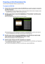 Page 2222
Projecting an ECA (Presentation) File
Use the Viewer Presentation Mode to project ECA files.
To project an ECA file
1.Connect the memory device where the ECA file you want to project is stored to 
the Data Projector.
 This will project the main Viewer window. If the main Viewer window does not appear, press 
the [INPUT] key and select “USB” as the input source.
2.Use the cursor keys to move the highligh ting to “Presentation” and then press 
the [ENTER] key.
 This will project a file menu like the...