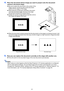 Page 4141
4.Place the document whose image you want to project onto the document 
camera’s document stage.
 Be sure to place the document in the center of the 
stage, and do not let any part of the document 
extend off the edges of the stage.
 When placing a landscap e orientation document 
onto the document stage,  the top of the page 
should face towards the camera stand.
 Initially the monitor image will be projected, and so 
the image will appear a bit fuzzy.
 When the document camera senses that the...