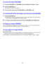 Page 4848
To mute the audio (VOLUME)
1.Press the [VOLUME +] or [VOLUME –] key to display the “Volume” screen.
2.Press the [ENTER] key.
zThis stops output from the speaker.
3.To restore the audio, press the [VOLUME +] or [VOLUME –] key.
To momentarily blank the image and mute the audio (BLANK)
1.Press the [BLANK] key.
zThis blanks the screen by displaying the blank screen image specified by the Setup Menu 
“Blank Screen” setting (page 57) and mutes the audio.
2.To resume normal image and sound, press the [BLANK]...