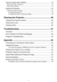 Page 44
Using the Setup Menu (MENU) ............................................................19
Basic Setup Menu Operations ................................................................................... 19
Setup Menu Settings ................................................................................................. 19
Password Protection ............................................................................23
Using the Password...